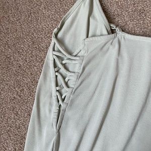 Silence + Noise Light Green Tank Top